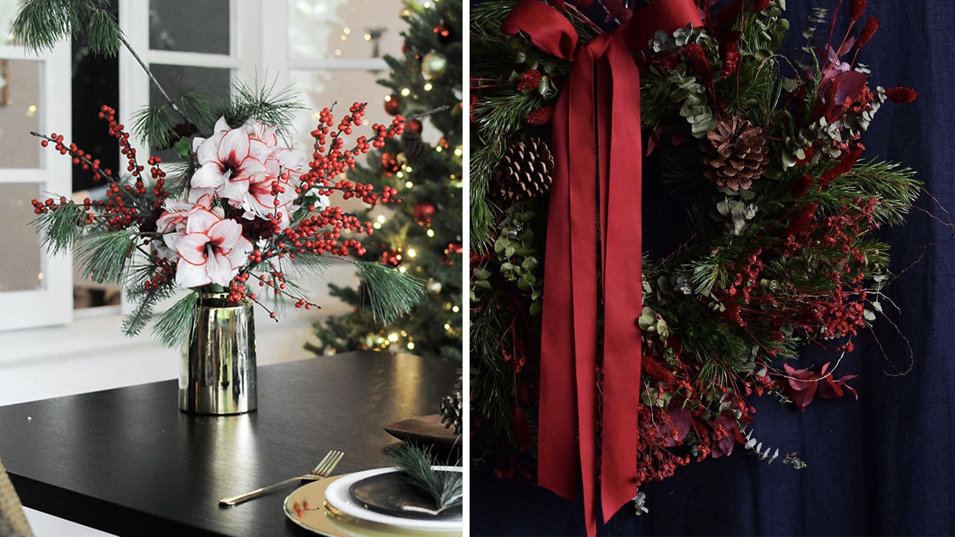 No Room For A Christmas Tree? Order These Festive Wreaths And Arrangements Instead