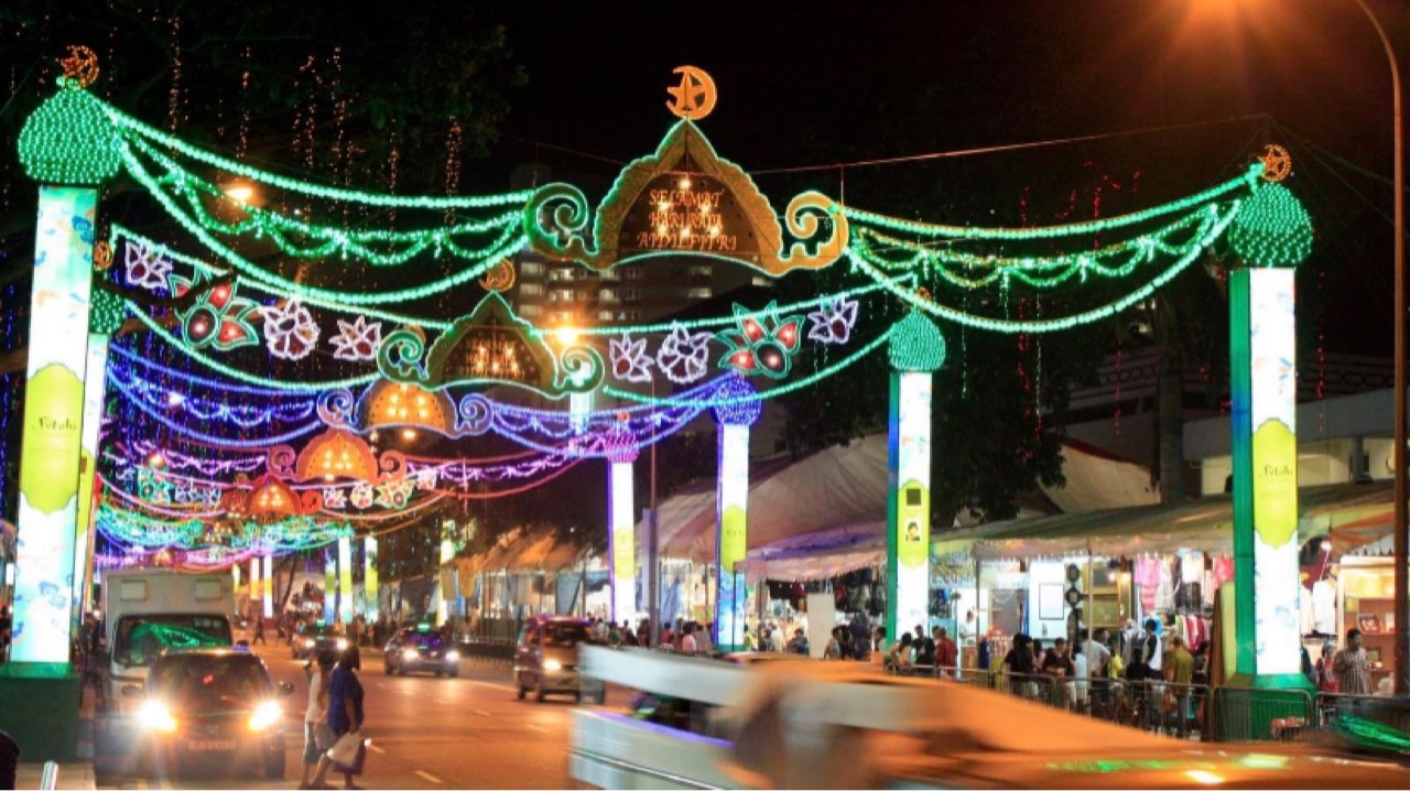 Expect festive decorations from now till 23 May 2021.