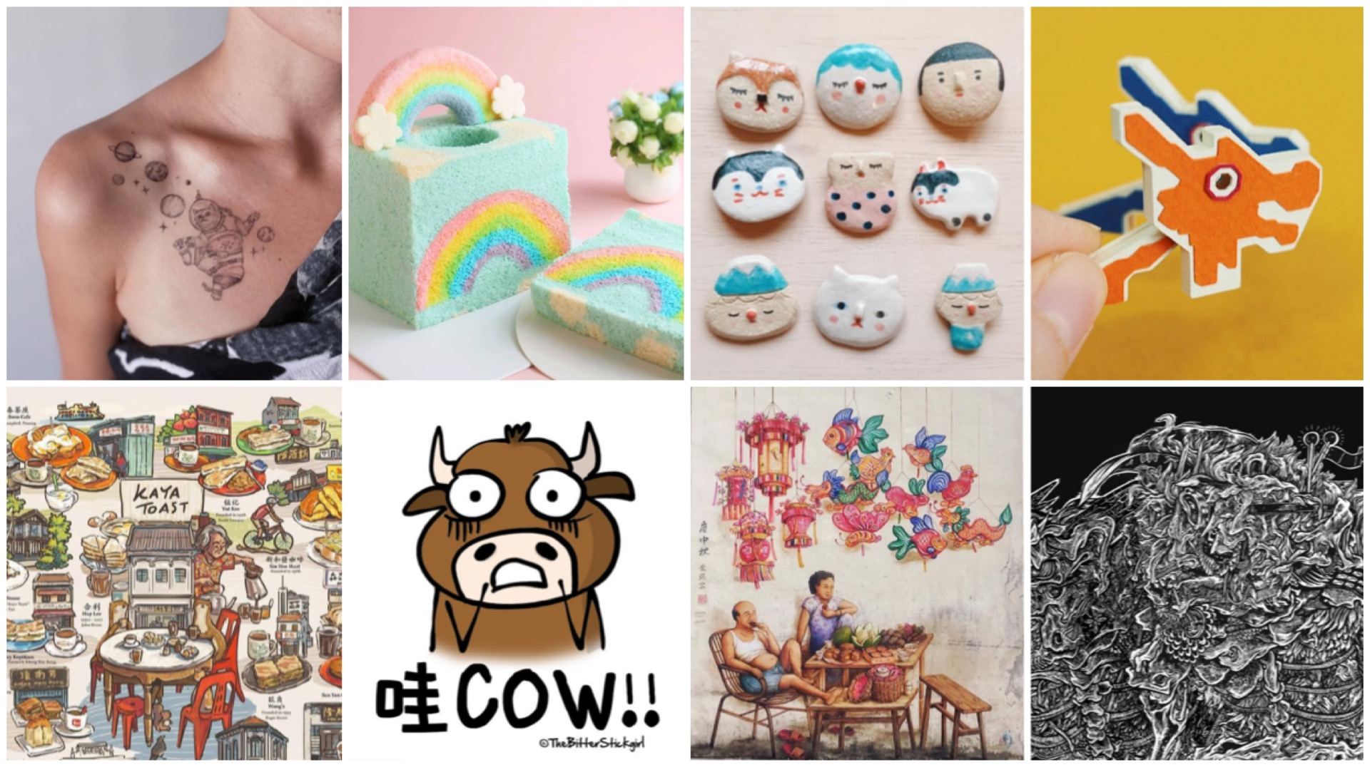 Every medium has proof that Singapore's got artistic talent, okay!