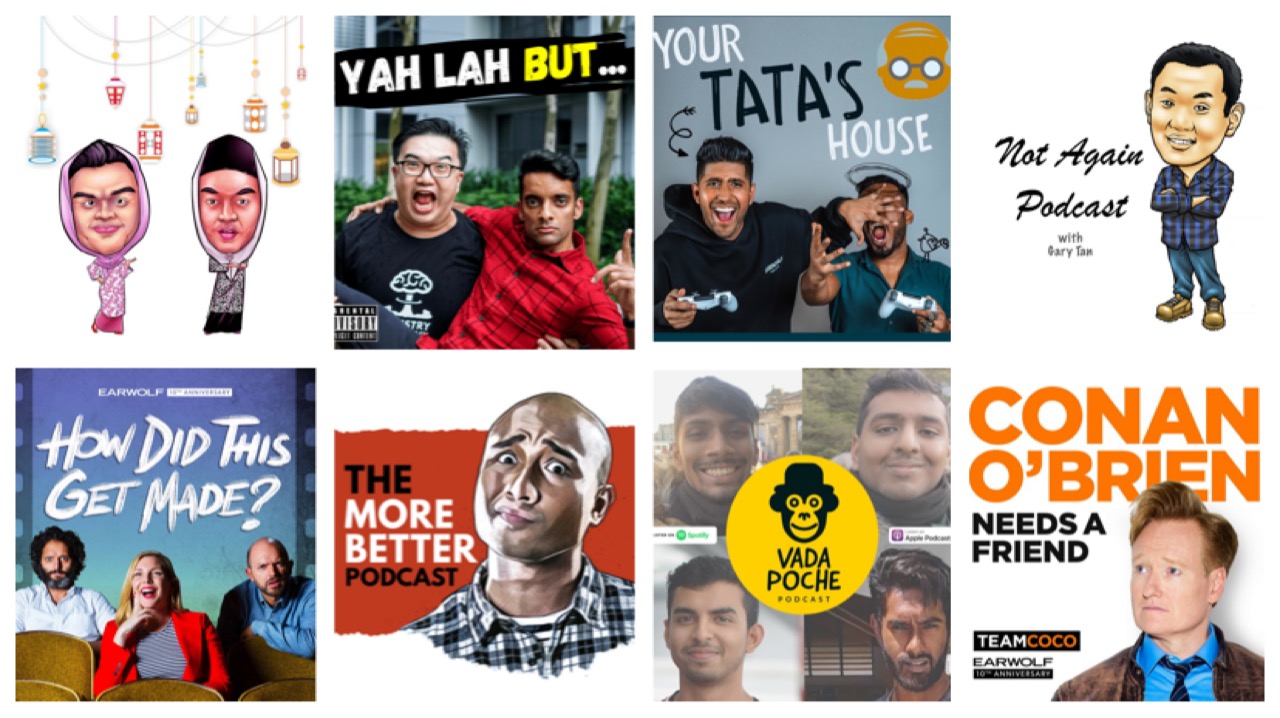A mix of local and international comedy podcasts to brighten your day