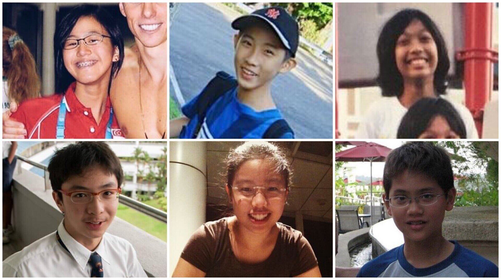 Can you identify the kid that grew up to be one of Singapore's flag bearers at the Tokyo Olympic Games?