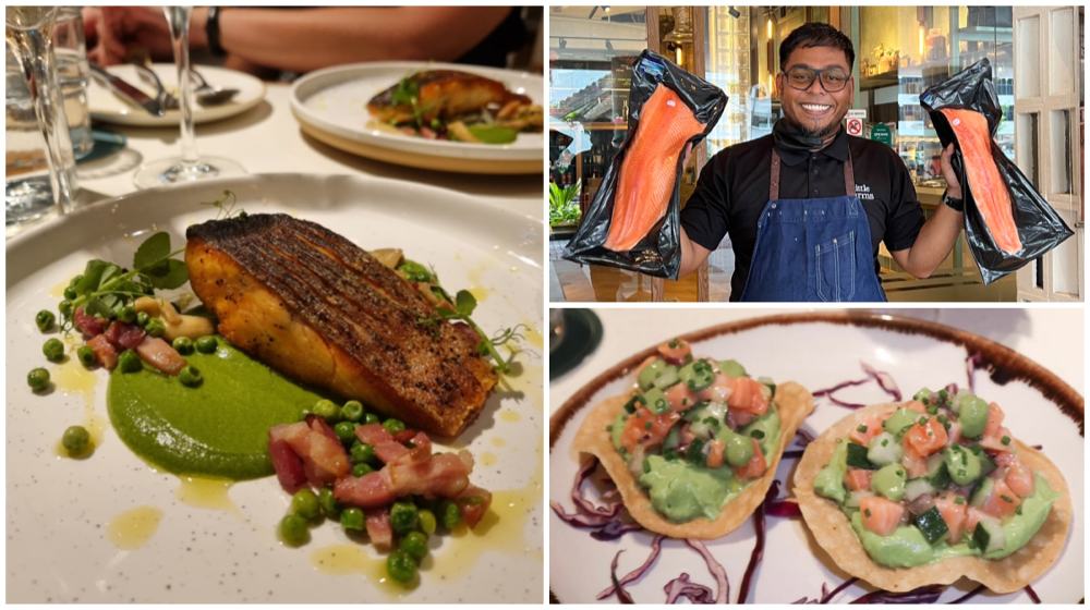 From amuse bouche to dessert, this menu by Head Chef Rizan of Little Farms puts the Akaroa Salmon in the spotlight.
